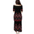 Red Aotearoa Mangopare Kowhaiwhai and Niho Taniwha Puletasi Maori New Zealand