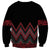Red Aotearoa Mangopare Kowhaiwhai and Niho Taniwha Sweatshirt Maori New Zealand