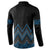 Blue Aotearoa Mangopare Kowhaiwhai and Niho Taniwha Button Sweatshirt Maori New Zealand