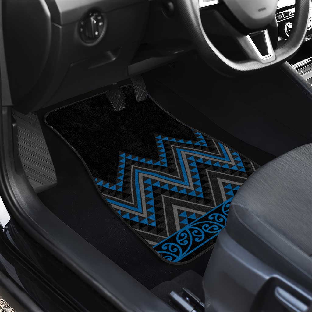 Blue Aotearoa Mangopare Kowhaiwhai and Niho Taniwha Car Mats Maori New Zealand LT14 - Polynesian Pride