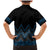 Blue Aotearoa Mangopare Kowhaiwhai and Niho Taniwha Family Matching Mermaid Dress and Hawaiian Shirt Maori New Zealand