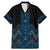 Blue Aotearoa Mangopare Kowhaiwhai and Niho Taniwha Family Matching Mermaid Dress and Hawaiian Shirt Maori New Zealand