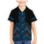 Blue Aotearoa Mangopare Kowhaiwhai and Niho Taniwha Family Matching Mermaid Dress and Hawaiian Shirt Maori New Zealand