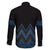Blue Aotearoa Mangopare Kowhaiwhai and Niho Taniwha Family Matching Puletasi and Hawaiian Shirt Maori New Zealand