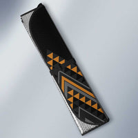 Gold Aotearoa Mangopare Kowhaiwhai Niho Taniwha Auto Sun Shade Maori New Zealand - Polynesian Pride