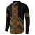 Gold Aotearoa Mangopare Kowhaiwhai and Niho Taniwha Button Sweatshirt Maori New Zealand
