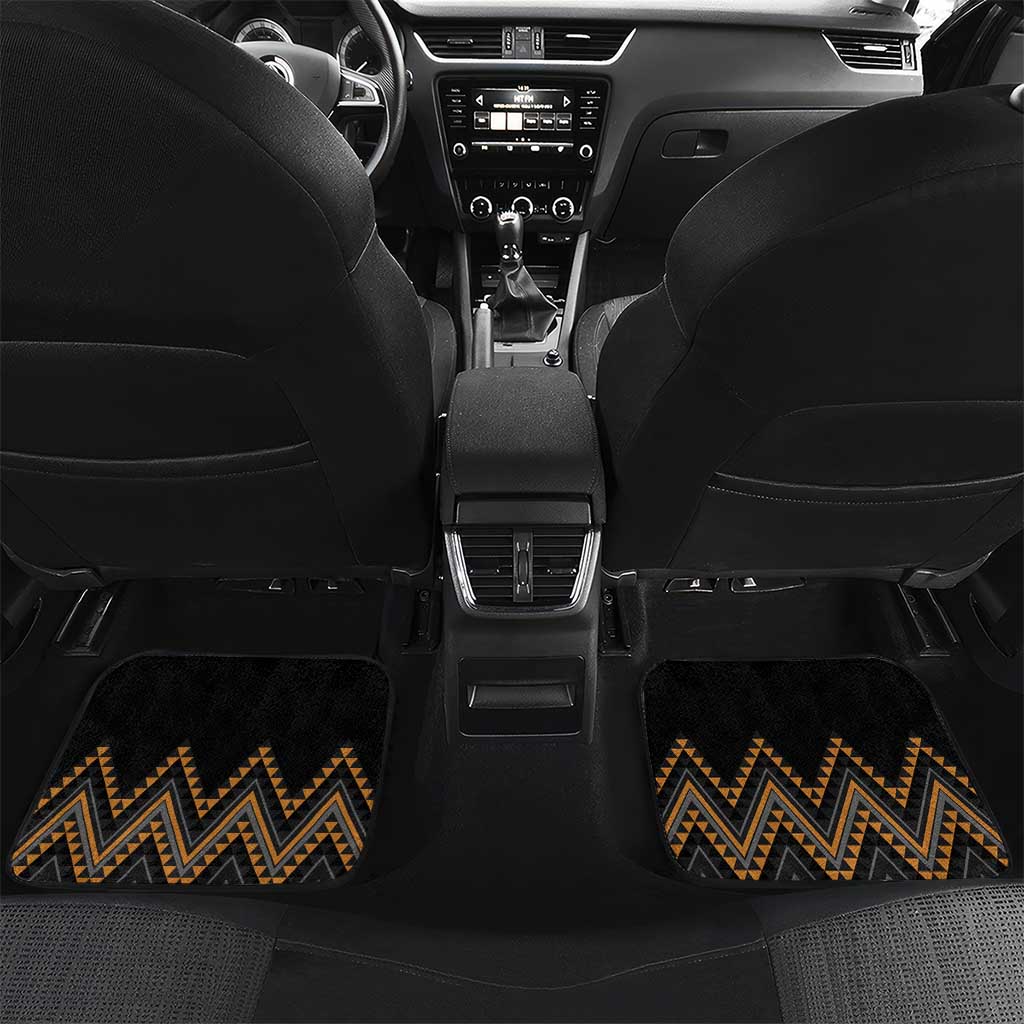 Gold Aotearoa Mangopare Kowhaiwhai and Niho Taniwha Car Mats Maori New Zealand