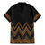 Gold Aotearoa Mangopare Kowhaiwhai and Niho Taniwha Family Matching Mermaid Dress and Hawaiian Shirt Maori New Zealand