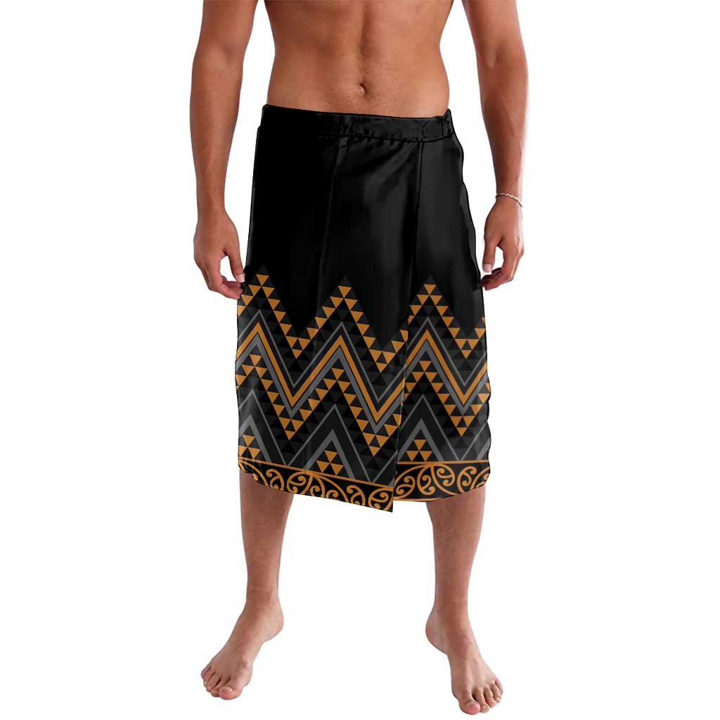 Gold Aotearoa Mangopare Kowhaiwhai and Niho Taniwha Lavalava Maori New Zealand