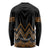 Gold Aotearoa Mangopare Kowhaiwhai and Niho Taniwha Long Sleeve Shirt Maori New Zealand