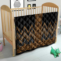 Gold Aotearoa Mangopare Kowhaiwhai and Niho Taniwha Quilt Maori New Zealand LT14 - Polynesian Pride