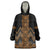 Gold Aotearoa Mangopare Kowhaiwhai and Niho Taniwha Wearable Blanket Hoodie Maori New Zealand