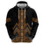 Gold Aotearoa Mangopare Kowhaiwhai and Niho Taniwha Zip Hoodie Maori New Zealand