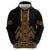 Gold Aotearoa Mangopare Kowhaiwhai and Niho Taniwha Zip Hoodie Maori New Zealand