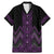 Purple Aotearoa Mangopare Kowhaiwhai and Niho Taniwha Family Matching Mermaid Dress and Hawaiian Shirt Maori New Zealand