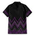 Purple Aotearoa Mangopare Kowhaiwhai and Niho Taniwha Family Matching Mermaid Dress and Hawaiian Shirt Maori New Zealand