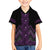 Purple Aotearoa Mangopare Kowhaiwhai and Niho Taniwha Family Matching Puletasi and Hawaiian Shirt Maori New Zealand