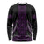 Purple Aotearoa Mangopare Kowhaiwhai and Niho Taniwha Long Sleeve Shirt Maori New Zealand