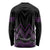 Purple Aotearoa Mangopare Kowhaiwhai and Niho Taniwha Long Sleeve Shirt Maori New Zealand