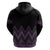Purple Aotearoa Mangopare Kowhaiwhai and Niho Taniwha Zip Hoodie Maori New Zealand