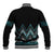 Paua Shell Aotearoa Mangopare Kowhaiwhai and Niho Taniwha Baseball Jacket Maori New Zealand