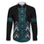 Paua Shell Aotearoa Mangopare Kowhaiwhai and Niho Taniwha Family Matching Mermaid Dress and Hawaiian Shirt Maori New Zealand