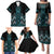 Paua Shell Aotearoa Mangopare Kowhaiwhai and Niho Taniwha Family Matching Puletasi and Hawaiian Shirt Maori New Zealand