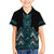 Paua Shell Aotearoa Mangopare Kowhaiwhai and Niho Taniwha Family Matching Puletasi and Hawaiian Shirt Maori New Zealand