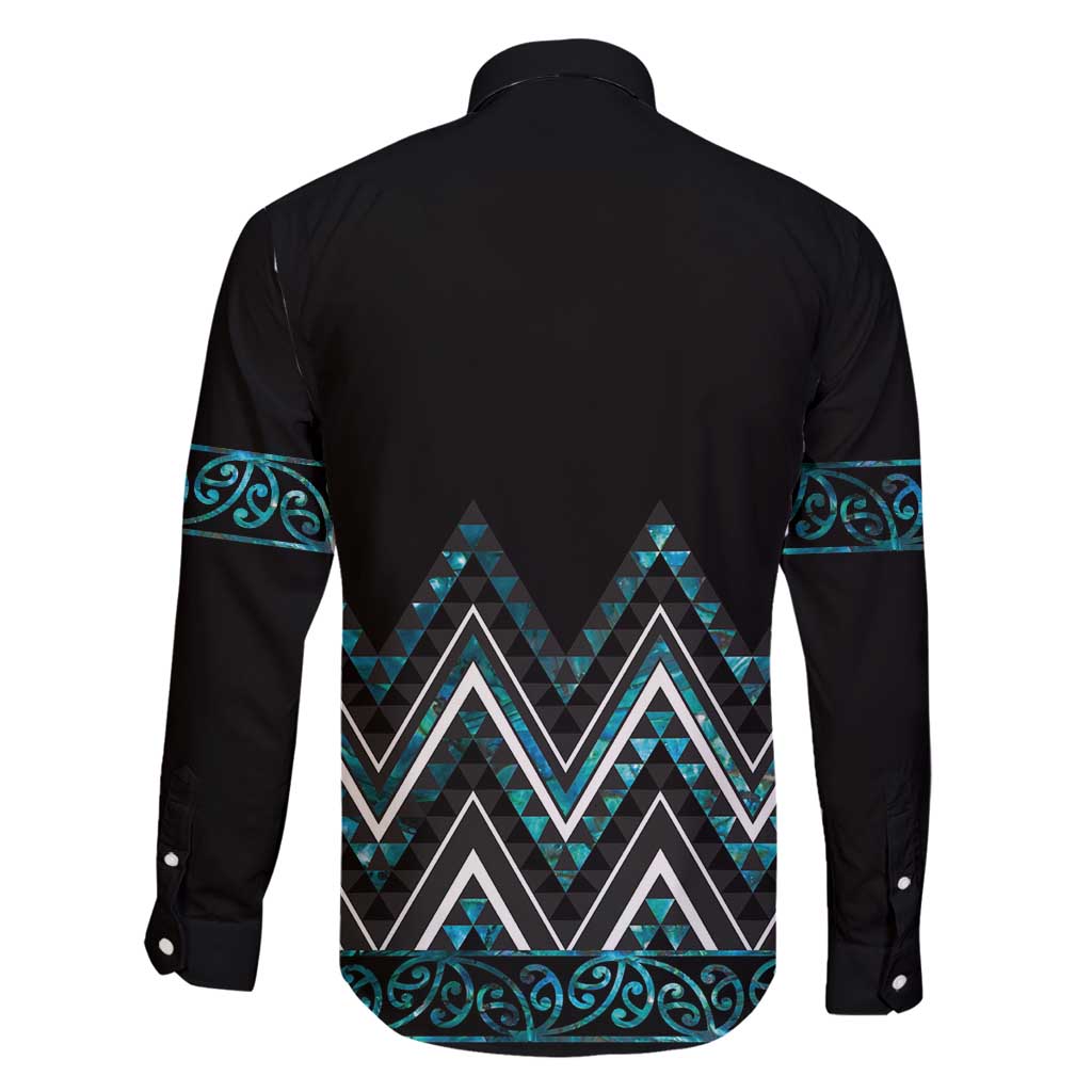 Paua Shell Aotearoa Mangopare Kowhaiwhai and Niho Taniwha Family Matching Summer Maxi Dress and Hawaiian Shirt Maori New Zealand LT14 - Polynesian Pride