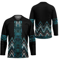 Paua Shell Aotearoa Mangopare Kowhaiwhai Niho Taniwha Hockey Jersey Maori New Zealand LT14 - Polynesian Pride