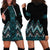 Paua Shell Aotearoa Mangopare Kowhaiwhai and Niho Taniwha Hoodie Dress Maori New Zealand