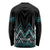 Paua Shell Aotearoa Mangopare Kowhaiwhai and Niho Taniwha Long Sleeve Shirt Maori New Zealand