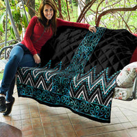 Paua Shell Aotearoa Mangopare Kowhaiwhai and Niho Taniwha Quilt Maori New Zealand LT14 - Polynesian Pride