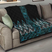 Paua Shell Aotearoa Mangopare Kowhaiwhai and Niho Taniwha Quilt Maori New Zealand LT14 - Polynesian Pride