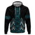 Paua Shell Aotearoa Mangopare Kowhaiwhai and Niho Taniwha Zip Hoodie Maori New Zealand