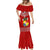 Tonga Rugby Mermaid Dress 2023 World Cup Tongan Kupesi Ngatu Pattern LT14 - Polynesian Pride