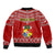 Tonga Rugby Sleeve Zip Bomber Jacket 2023 World Cup Tongan Kupesi Ngatu Pattern LT14 - Polynesian Pride