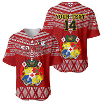 Custom Tonga Rugby Baseball Jersey 2023 World Cup Tongan Kupesi Ngatu Pattern LT14 - Polynesian Pride