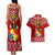 Custom Tonga Rugby Couples Matching Tank Maxi Dress and Hawaiian Shirt 2023 World Cup Tongan Kupesi Ngatu Pattern LT14 - Polynesian Pride
