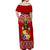 Custom Tonga Rugby Off Shoulder Maxi Dress 2023 World Cup Tongan Kupesi Ngatu Pattern LT14 - Polynesian Pride