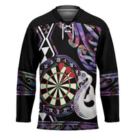 Personalised New Zealand Darts Hockey Jersey Ngutukaka Manaia Taniko Luxury Purple LT14 Unisex Purple - Polynesian Pride