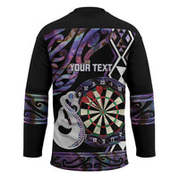 Personalised New Zealand Darts Hockey Jersey Ngutukaka Manaia Taniko Luxury Purple LT14 - Polynesian Pride