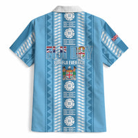 Fiji Day 1970 Hawaiian Shirt For Fiji Ever Fiji Tapa Pattern Blue LT14 - Polynesian Pride