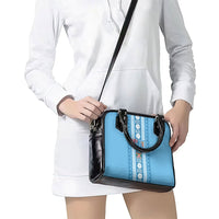 Fiji Day 1970 Shoulder Handbag For Fiji Ever Fiji Tapa Pattern Blue LT14 - Polynesian Pride