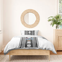 Fiji Day 1970 Bedding Set For Fiji Ever Fiji Tapa Pattern White LT14 - Polynesian Pride