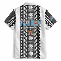 Fiji Day 1970 Hawaiian Shirt For Fiji Ever Fiji Tapa Pattern White LT14 - Polynesian Pride