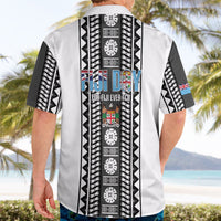 Fiji Day 1970 Hawaiian Shirt For Fiji Ever Fiji Tapa Pattern White LT14 - Polynesian Pride