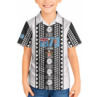 Fiji Day 1970 Hawaiian Shirt For Fiji Ever Fiji Tapa Pattern White LT14 - Polynesian Pride