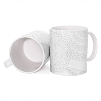 Tonga White Sunday Ceramic Mug Fakame Tongan Ngatu Turtle LT14 - Polynesian Pride