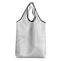 Tonga White Sunday Grocery Bag Fakame Tongan Ngatu Turtle LT14 - Polynesian Pride